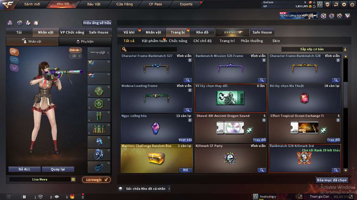 shop acc cf uy tin gia re